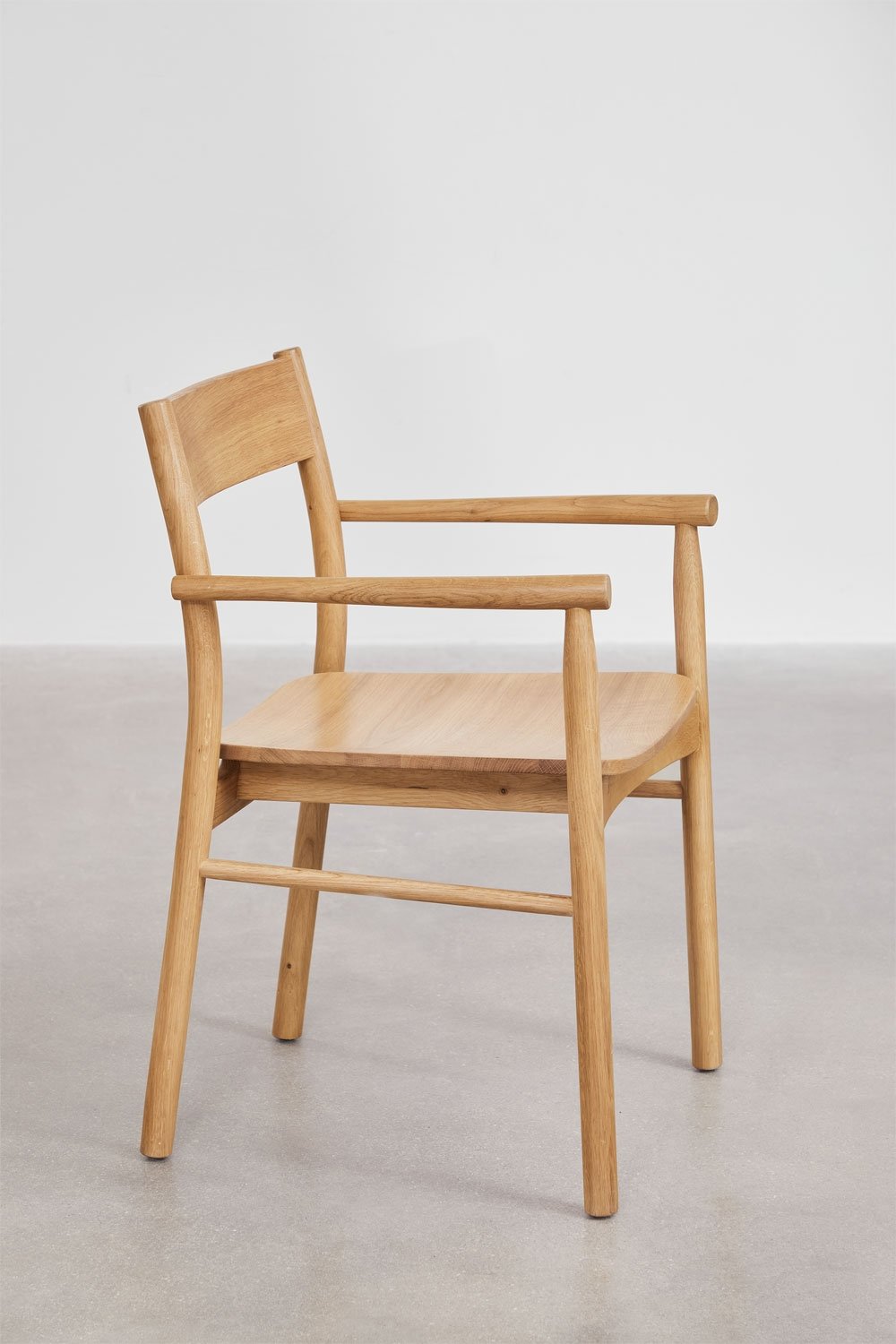 Set de table extensible 220-320x95 cm Treveris et 8 chaises de salle à manger en bois de chêne Mara Signature, image de la galerie 9
