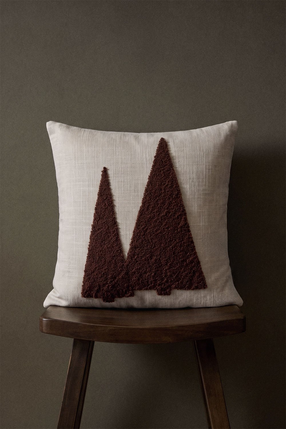 Coussin carré 40x40 cm en coton Saurel, image de la galerie 1