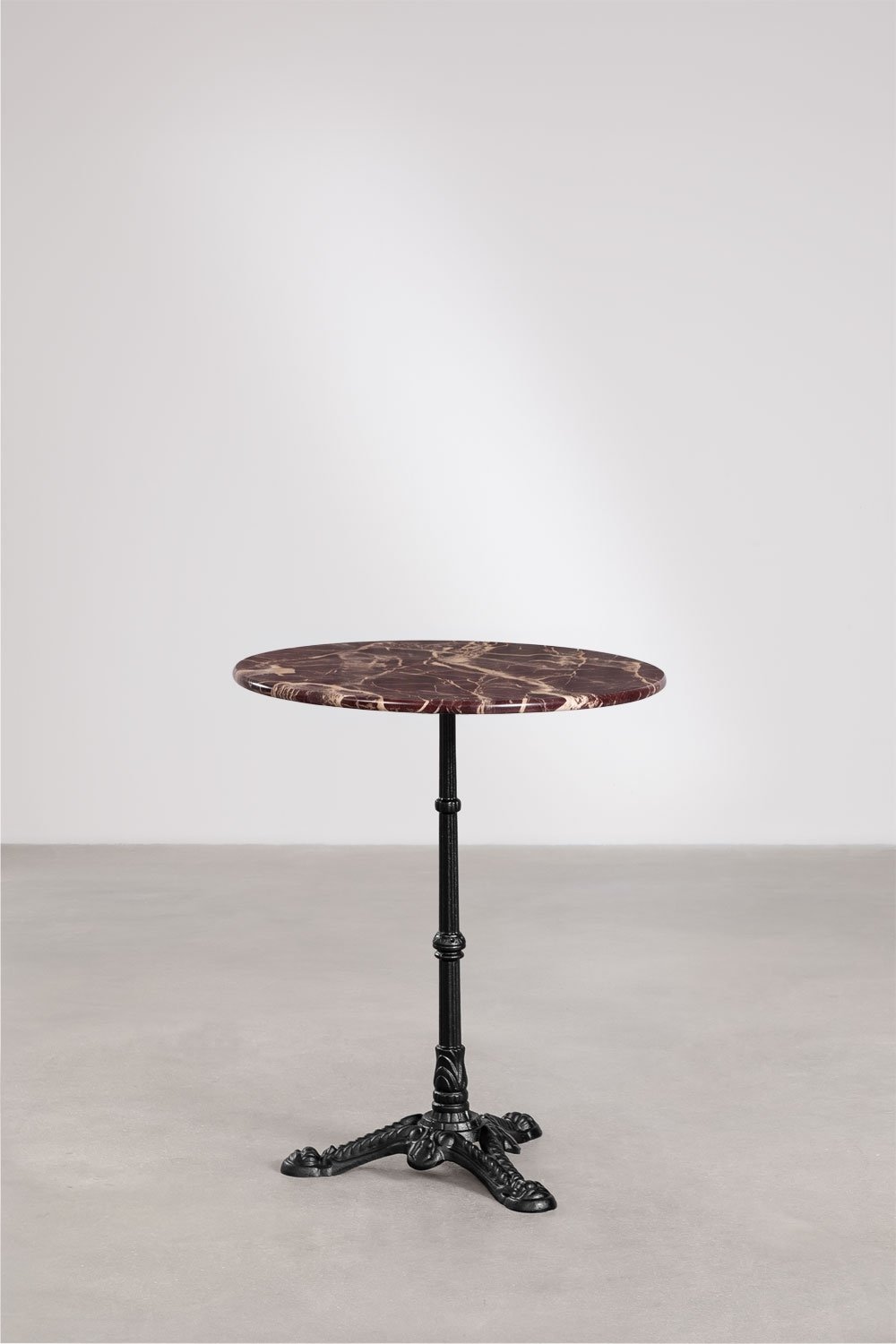 Table de bar ronde Ø60cm en pierre naturelle Azteca, image de la galerie 1