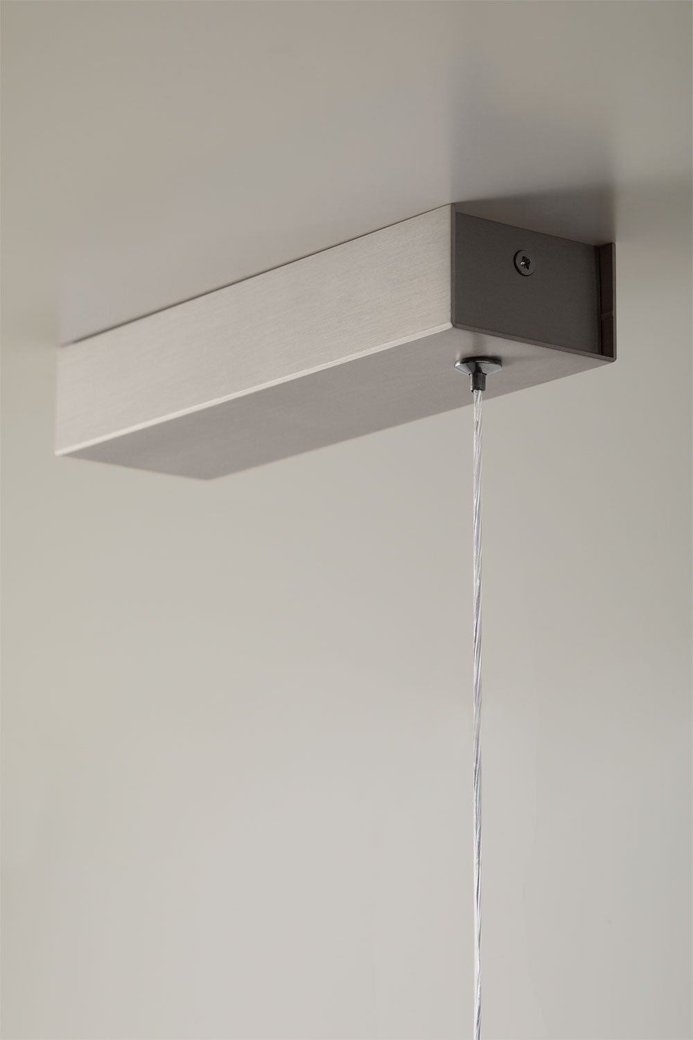 Suspension linéaire LED 120 cm avec lumière indirecte en aluminium Lirela, image de la galerie 9