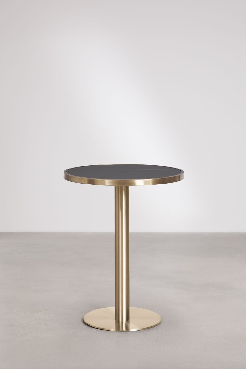 Table de bar ronde Ø60 cm en grès Xiren, image de la galerie 3