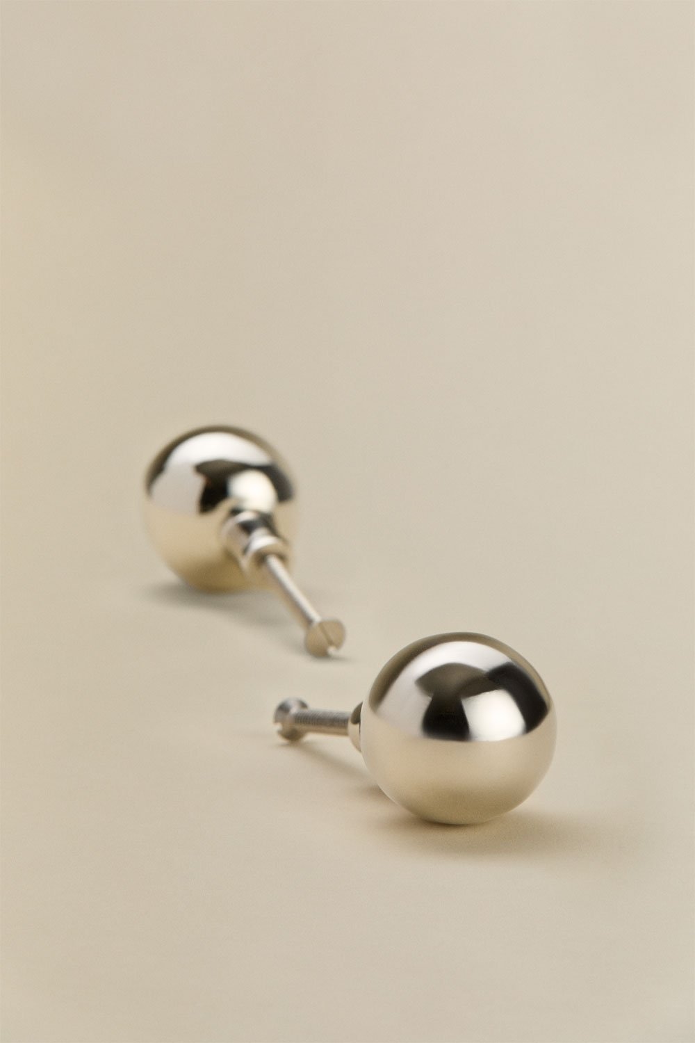 Pack de 2 poignées rondes en aluminium Nurvela, image de la galerie 3