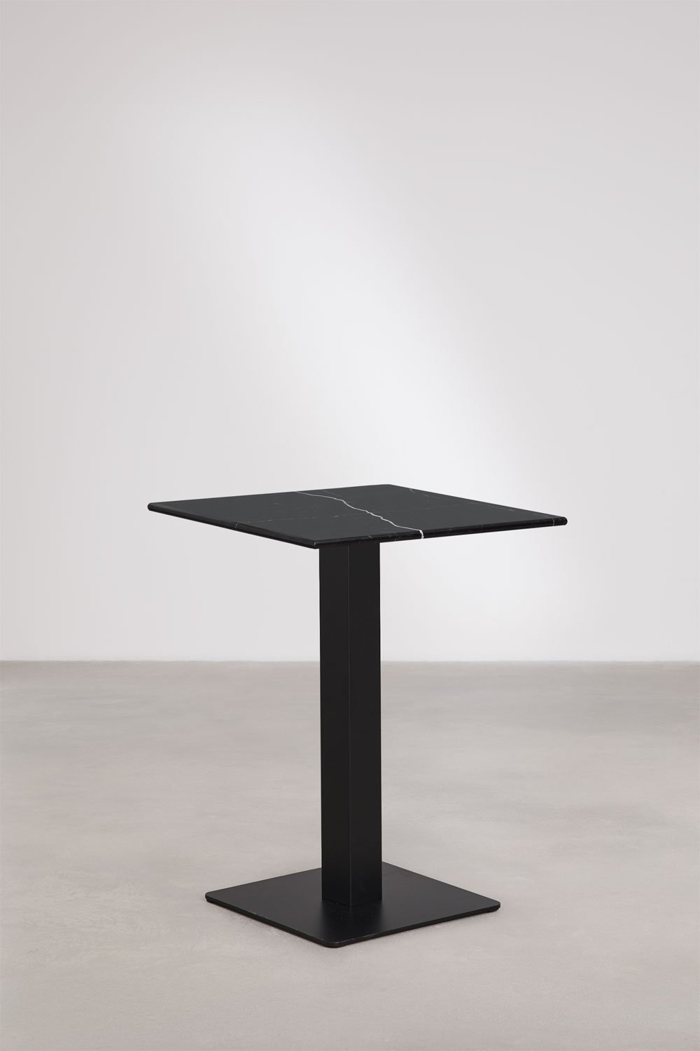 Table de bar carrée en pierre naturelle Livanto, image de la galerie 3