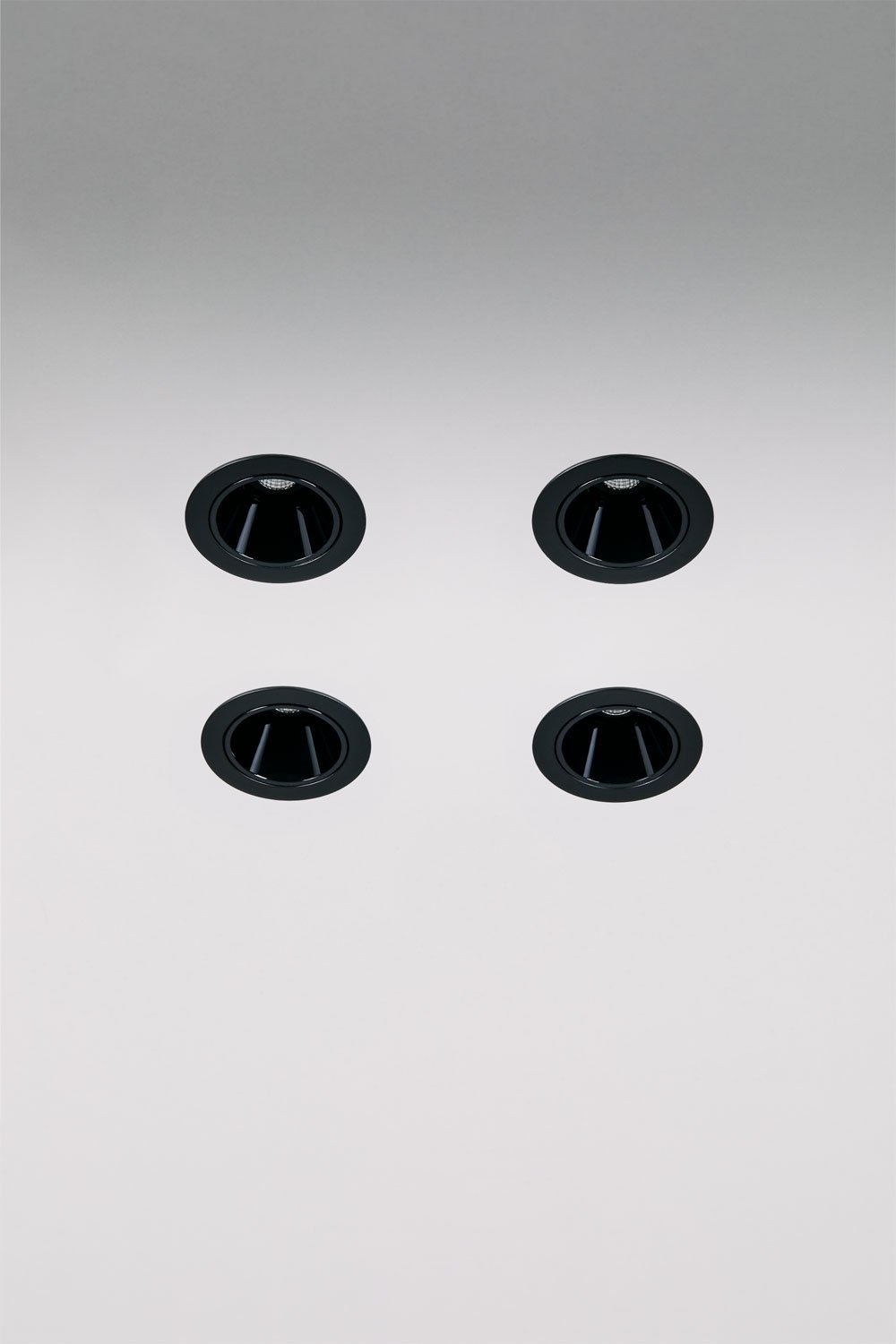 Pack de 4 downlights LED encastrables avec cadres Ø3 cm en aluminium avec allumage et extinction progressifs Luisiana, imagen de galeria 3