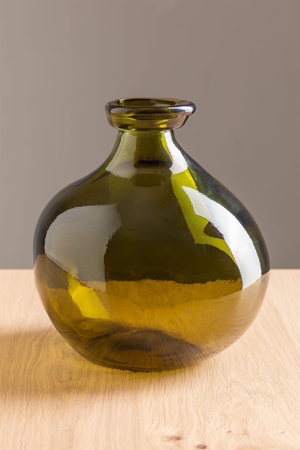 Vase en verre recyclé 18 cm Jound, image de la galerie 2