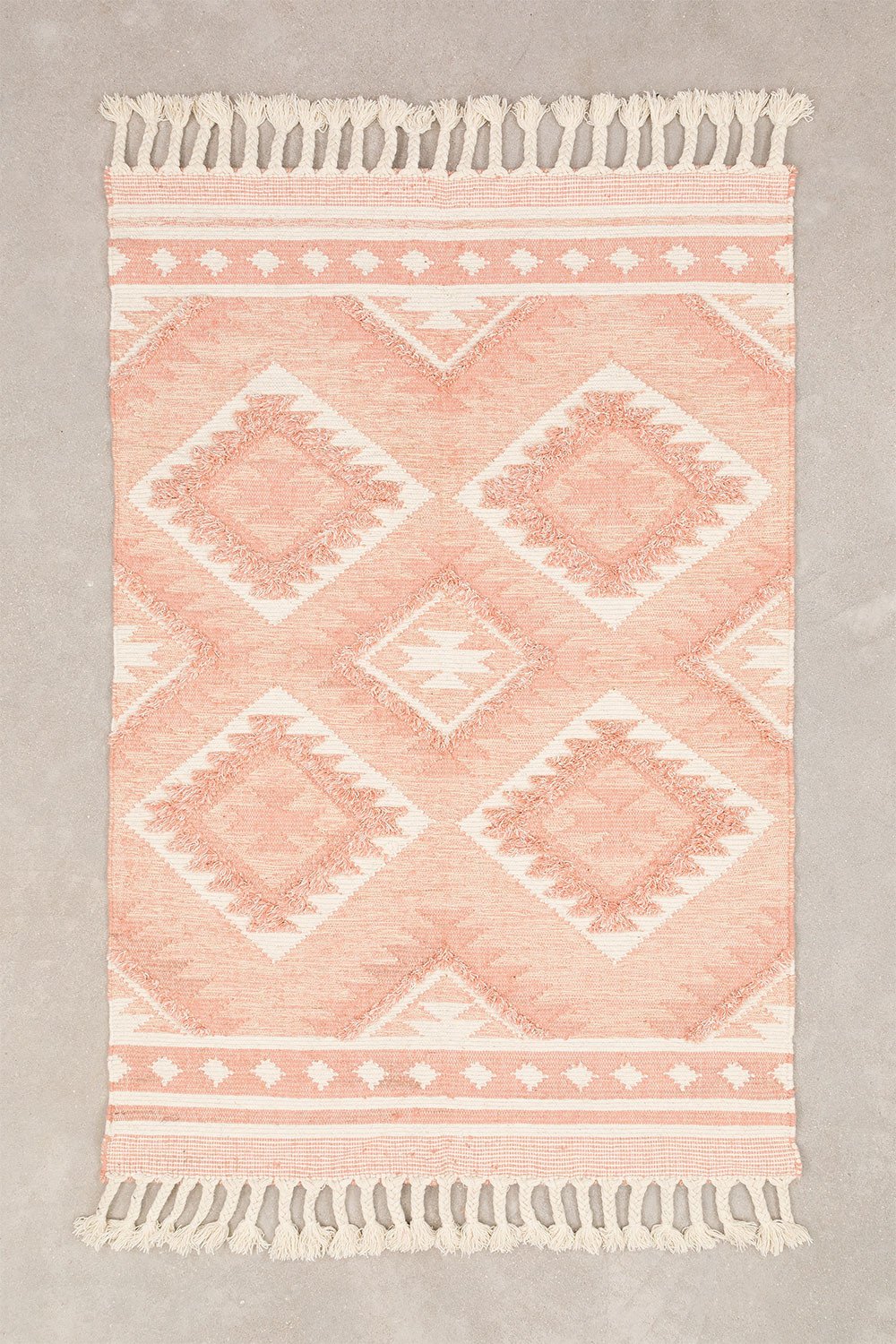 Tapis en laine et coton (211x143 cm) Roiz, image de la galerie 1