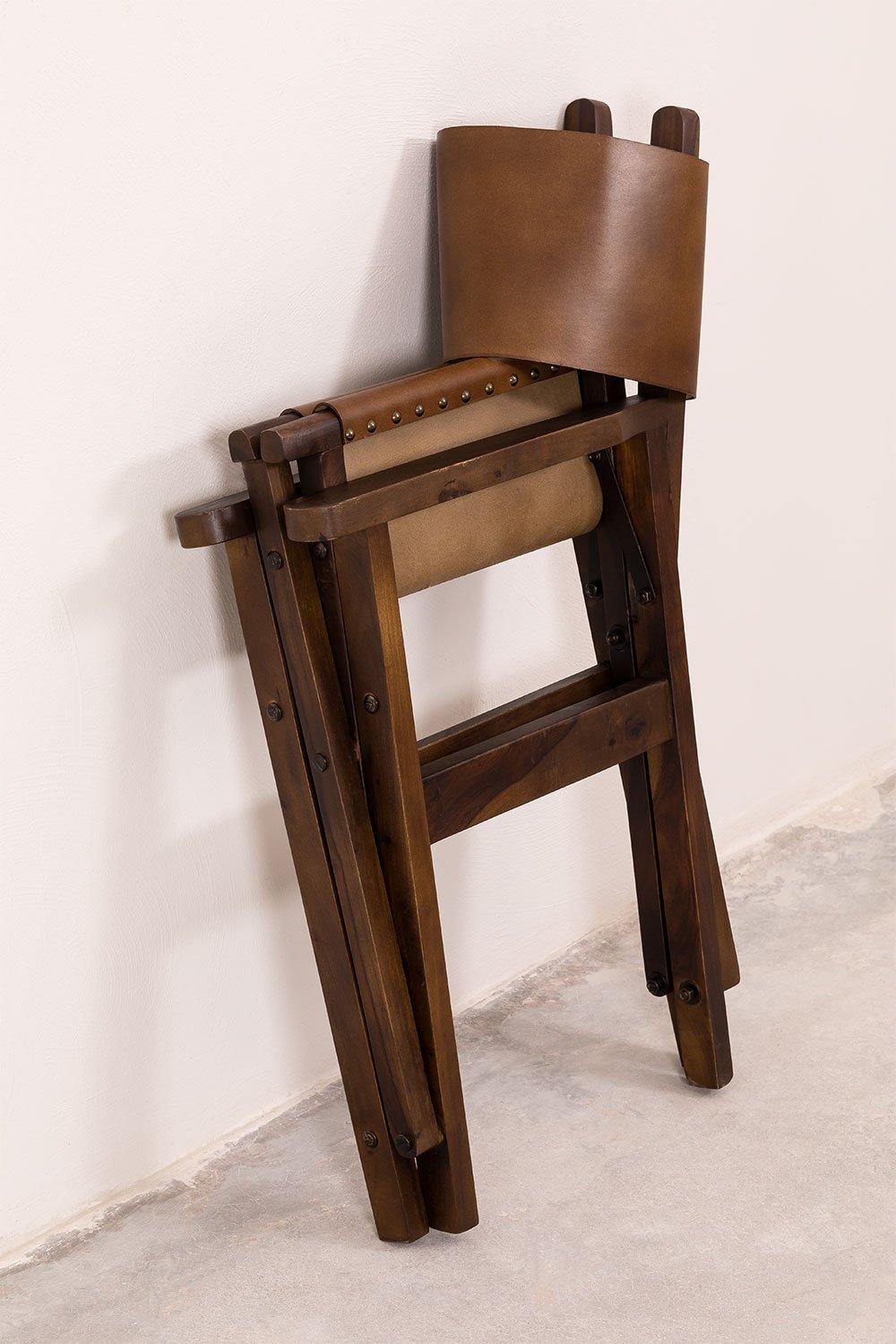 Chaise de réalisateur en cuir Madeo, image de la galerie 8