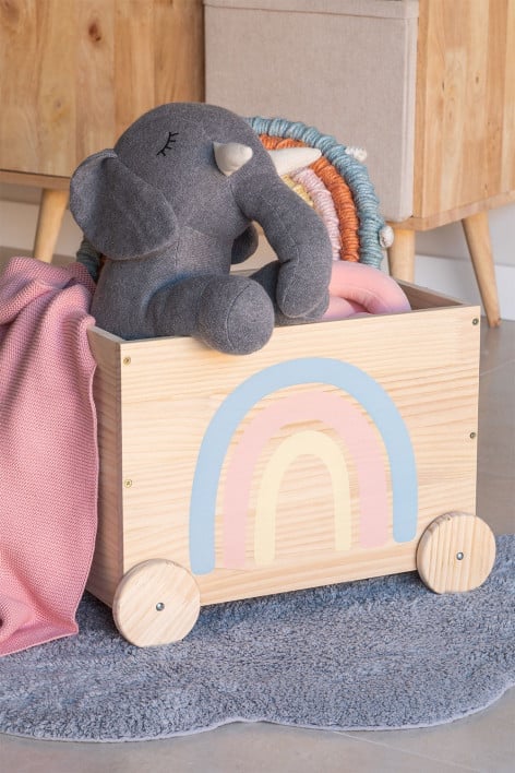 Chariot de rangement en bois Tedis Kids