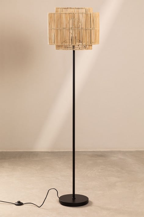Lampadaire en bambou Kapua - NATUREL