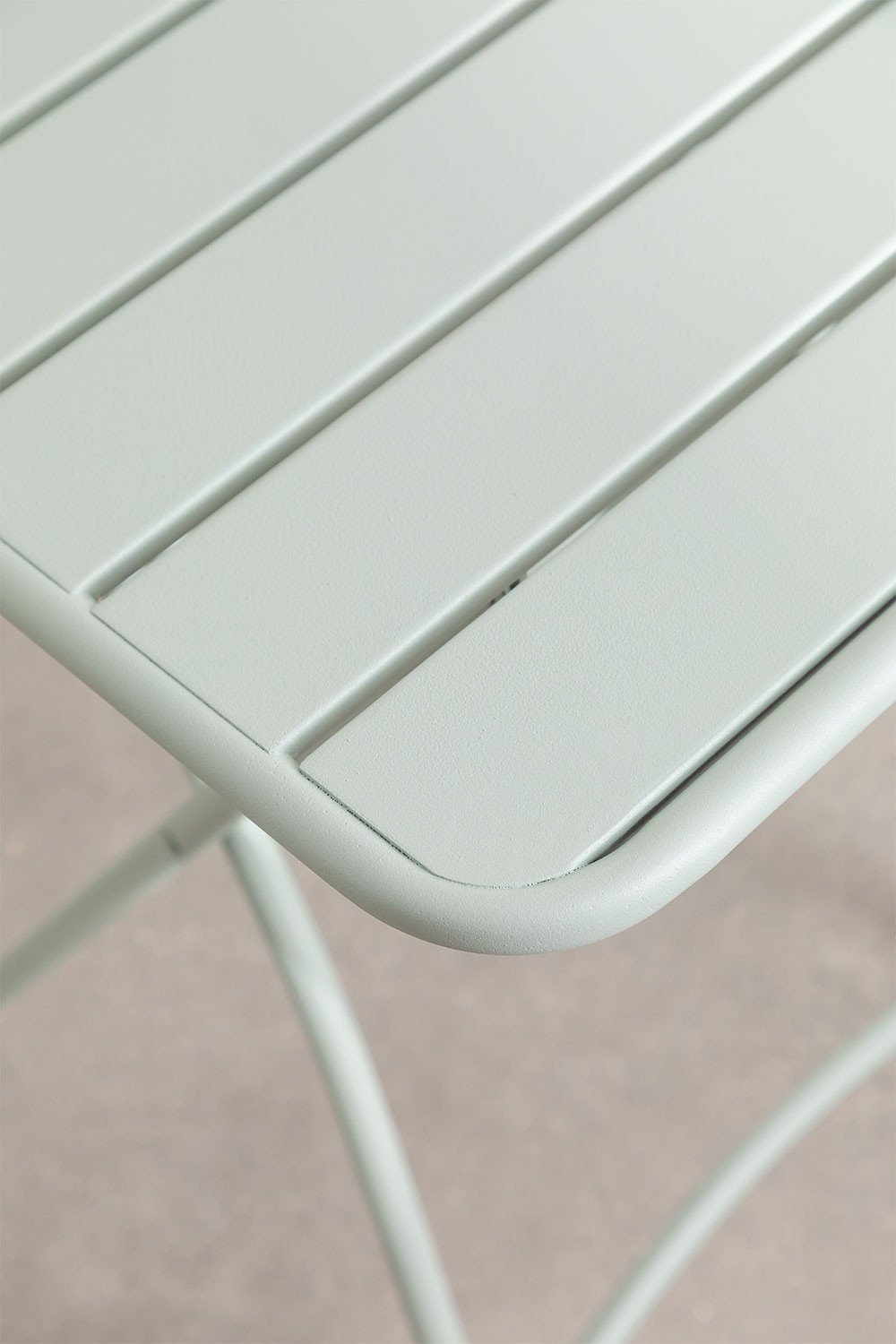 Table de jardin carrée 60x60 cm pliante en acier Janti, image de la galerie 4