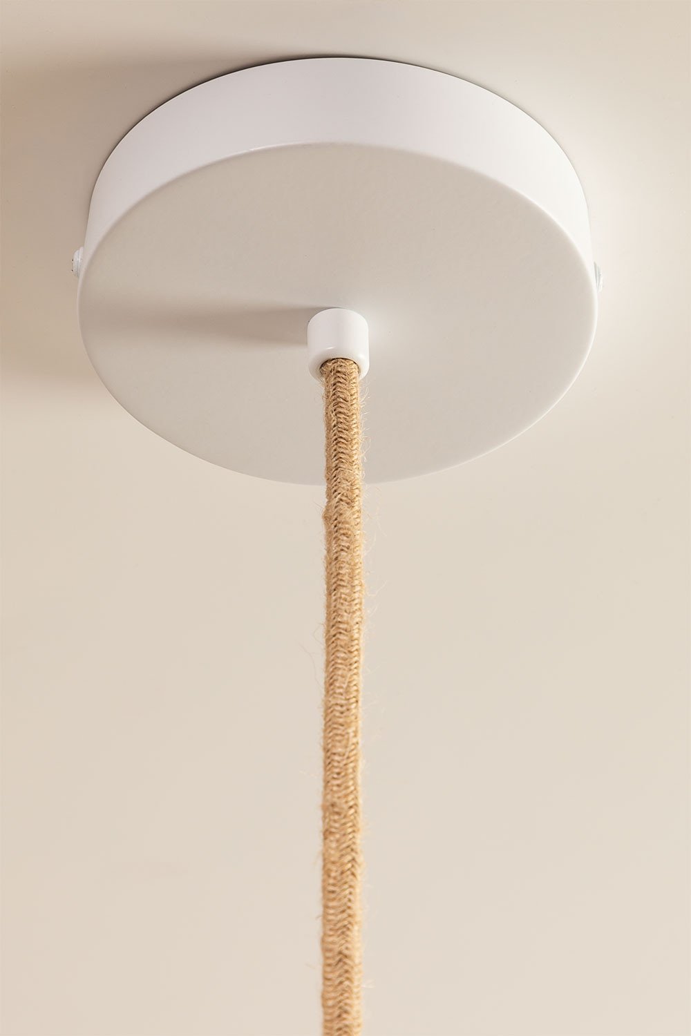 Lampe de plafond en corde de nylon Uillo, image de la galerie 5