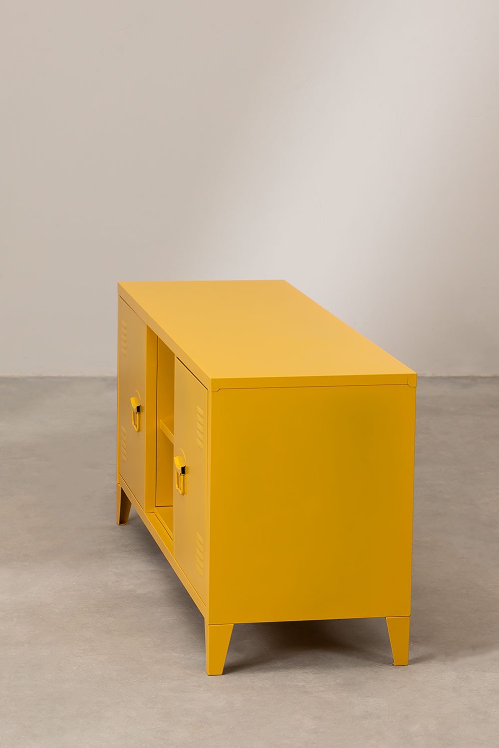 Meuble TV avec étagère en acier Pohpli, image de la galerie 3