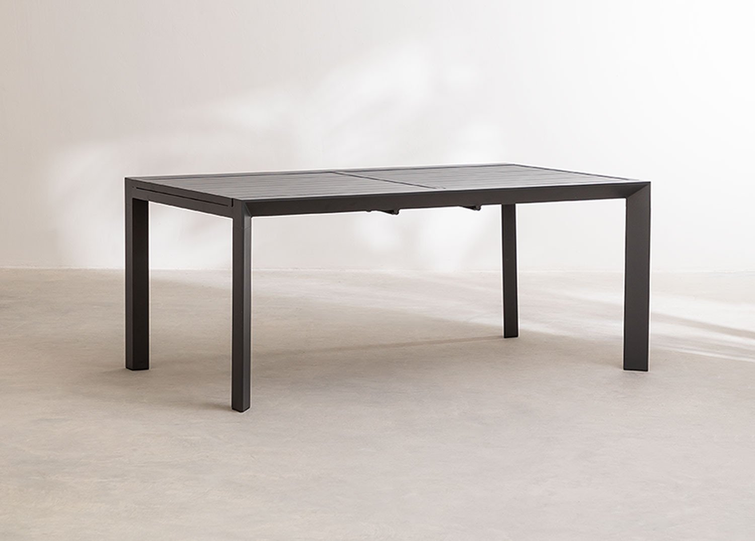 Set de Table en Aluminium (140x100 cm) Marti et 4 Chaises de