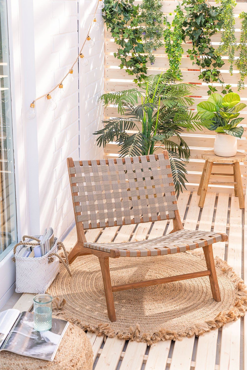 Fauteuil de jardin en bois de teck de Style Diama, image de la galerie 1