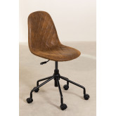 Glamm Diamond Leatherette Office Chair, thumbnail image 3