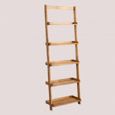 Oak Wood Shelving Unit Idia Brown Oak - Sklum