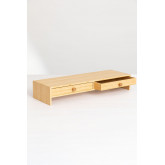 Bamboo  Monitor Stand with Drawers Greg, thumbnail image 3