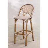 High Garden Stool with Backrest Alisa Bistro, thumbnail image 2