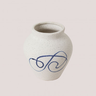 Ceramic Vase Galtt White - Sklum