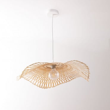Pamell Bamboo Pendant Ceiling Lamp Natural - Sklum