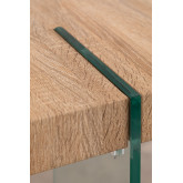 MDF Rectangular Dining Table with Glass legs Kali , thumbnail image 3