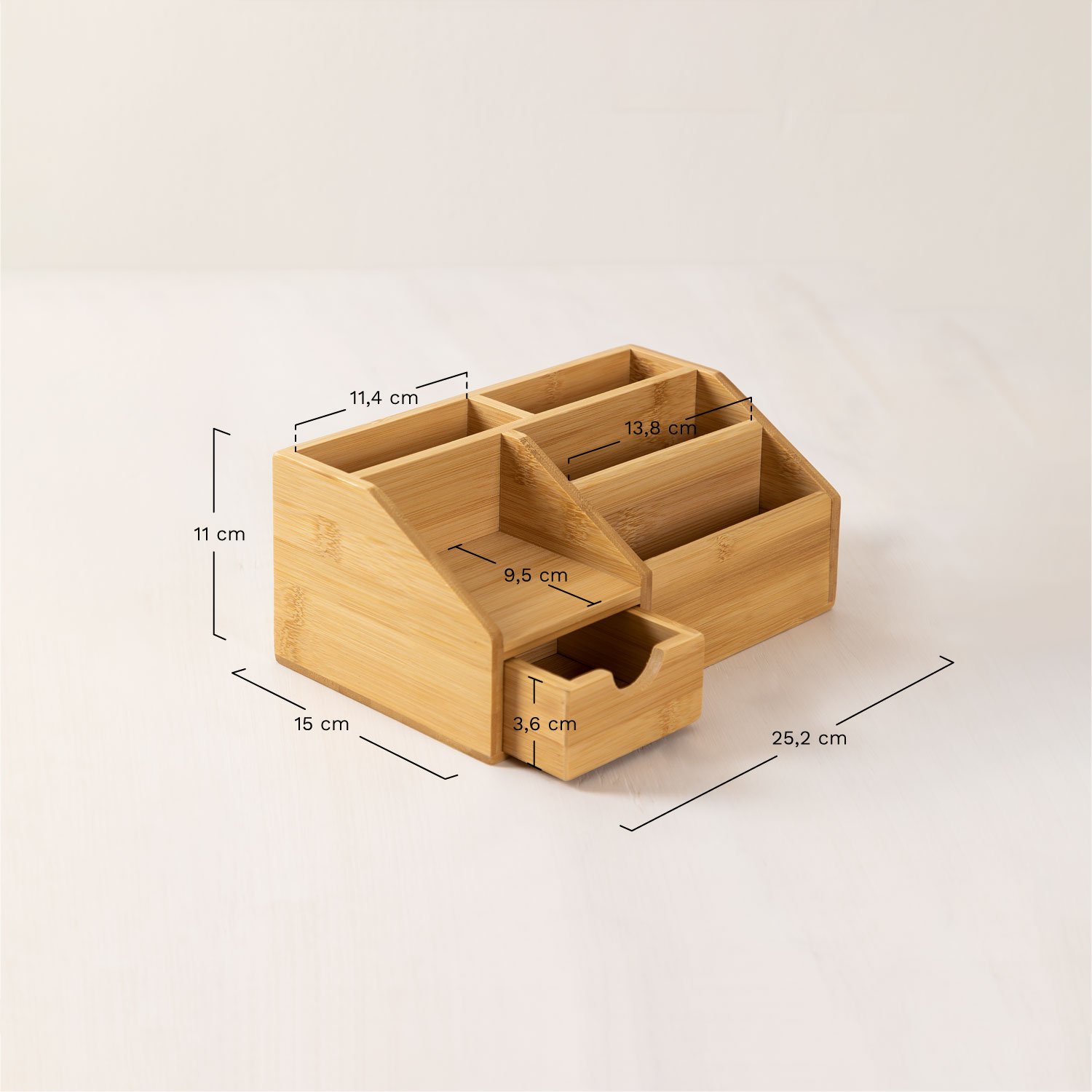 Omar bamboo organizer, medidas