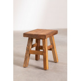 Recycled Wooden Low Stool Roblie, thumbnail image 1