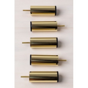 Kata Set Of Legs For Modular Sofa Yellow Gold & Set Of 5 Legs (for Kata Corner Module) - Sklum