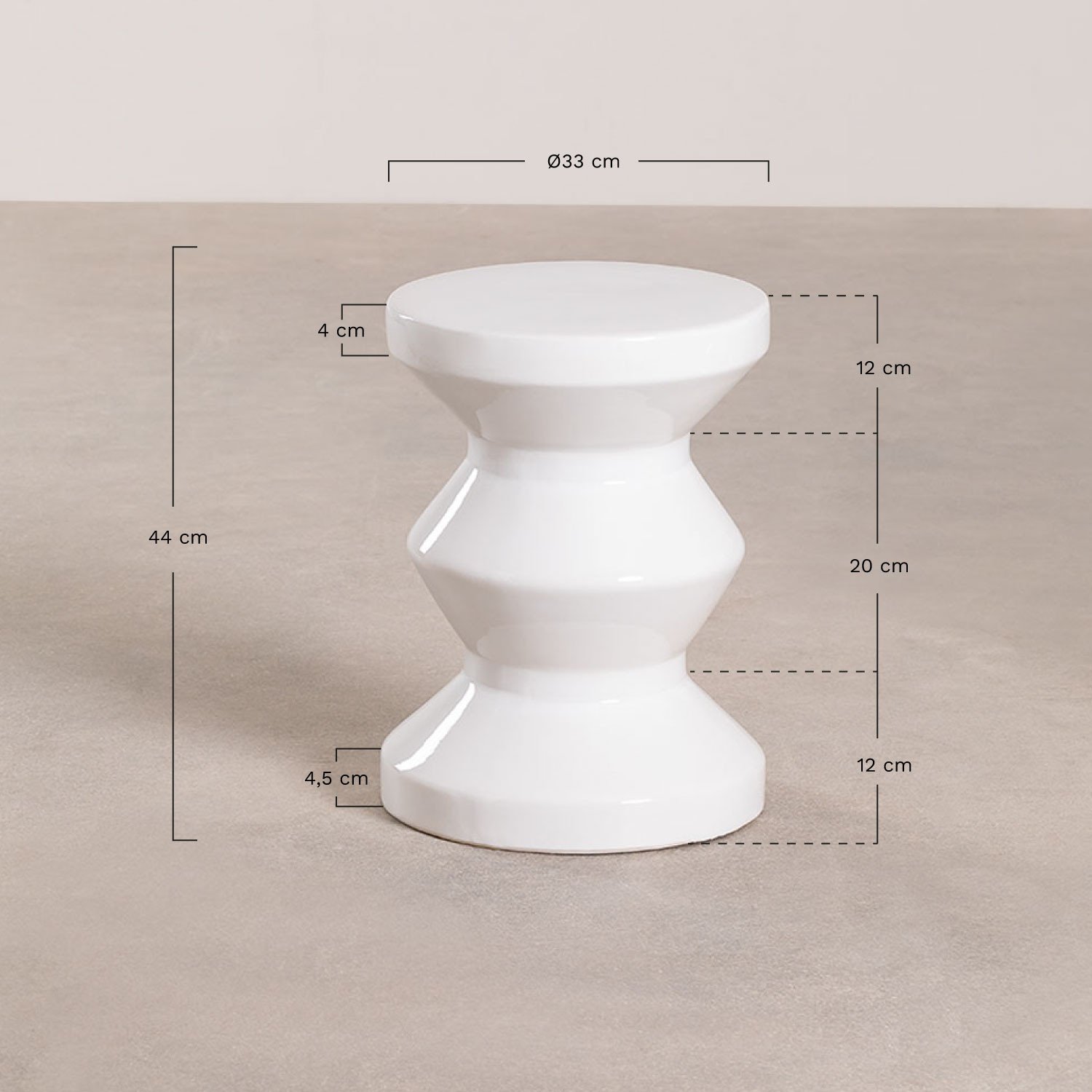 round ceramic side table