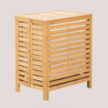 Bamboo Laundry Basket Lionel Bamboo - Sklum