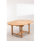 Extendable Teak Wood Dining Table (120-170x120 cm) Pira, thumbnail image 3
