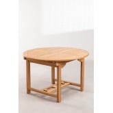 Extendable Teak Wood Dining Table (120-170x120 cm) Pira, thumbnail image 4