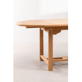 Extendable Teak Wood Dining Table (120-170x120 cm) Pira, thumbnail image 5