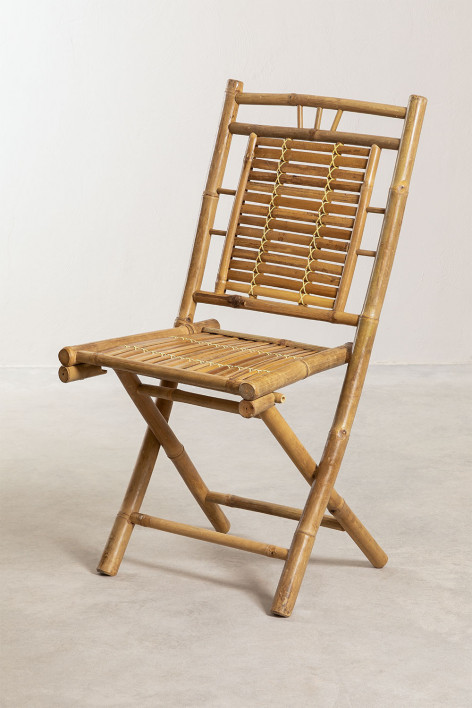 Yakku folding bamboo garden chair