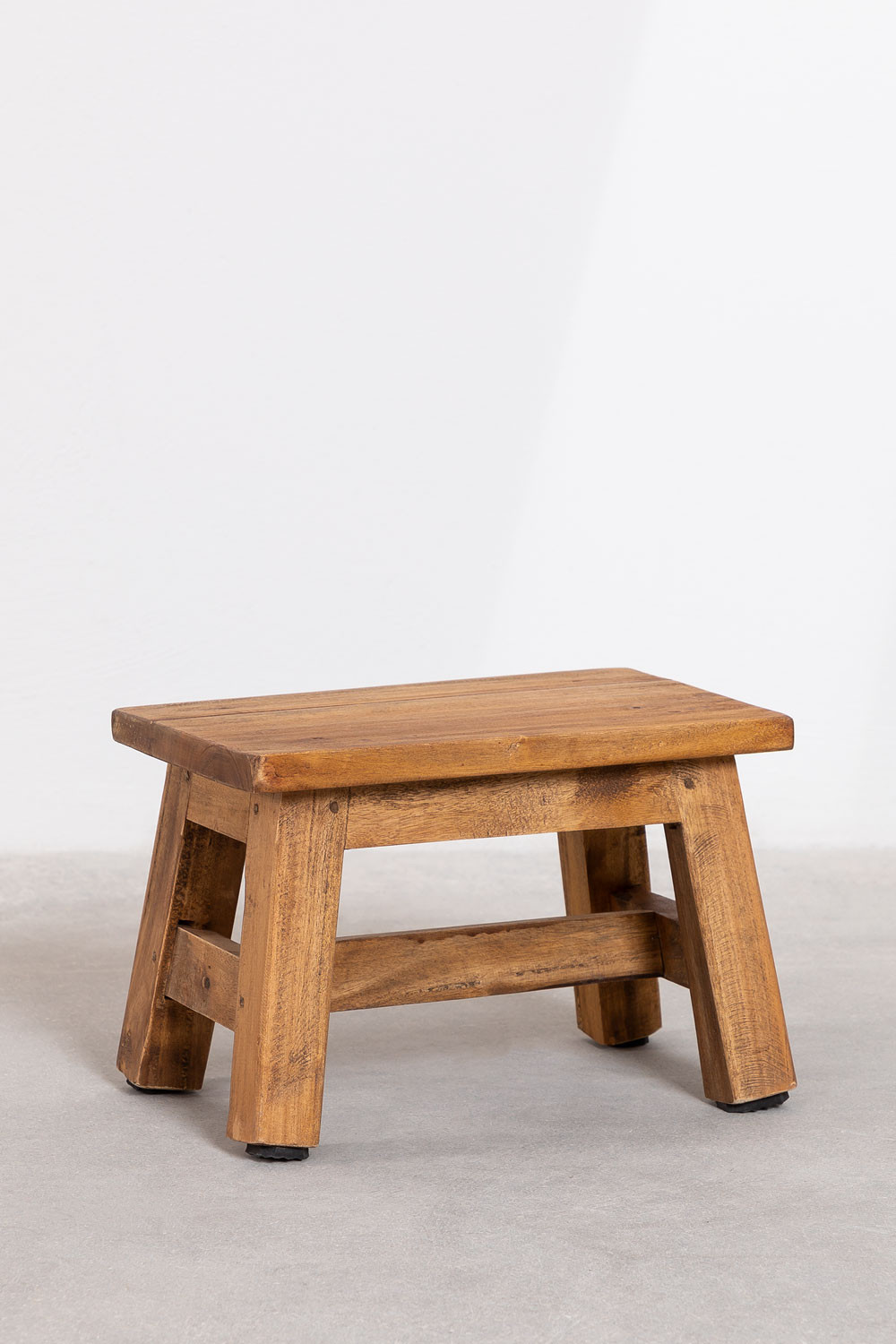 low wooden stool