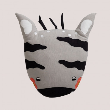 Skiper Kids Cotton Cushion Zebra - Sklum