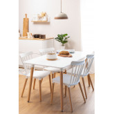 Rectangular Wooden Dining Table (140 x 80 cm) Royal Design, thumbnail image 1