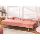 3 Seater Velvet Sofa Bed Ellmy, thumbnail image 2