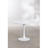 MDF & Metal Round Dining Table Ivet Style, thumbnail image 5
