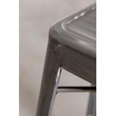 High Stool with Steel Brushed Backrest (76 cm) LIX , thumbnail image 6