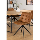 Karif Leatherette Dining Chair, thumbnail image 1