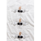 Set 6 Clothes hangers with clip Säly , thumbnail image 2
