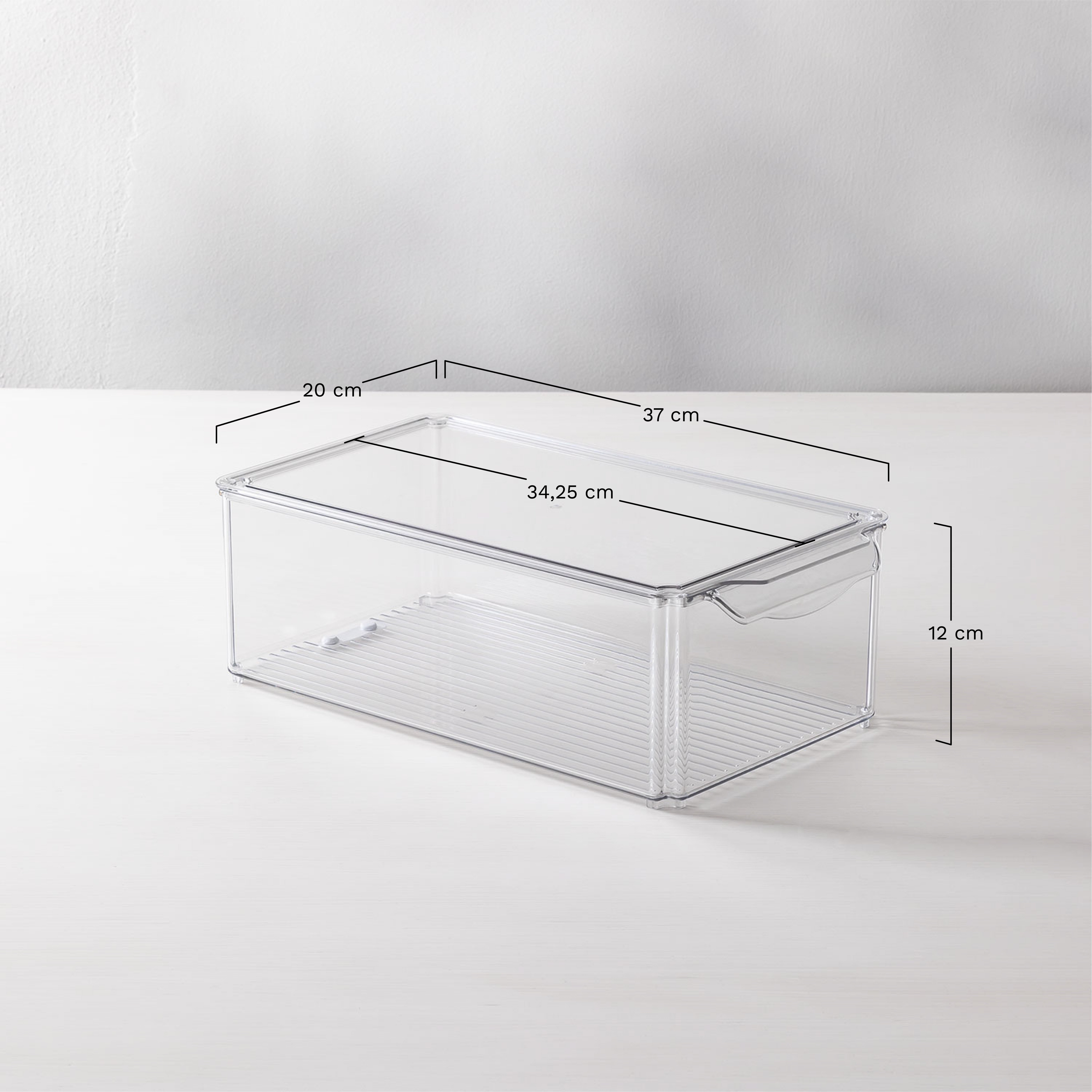 Ixetes polyethylene refrigerator organizer, medidas