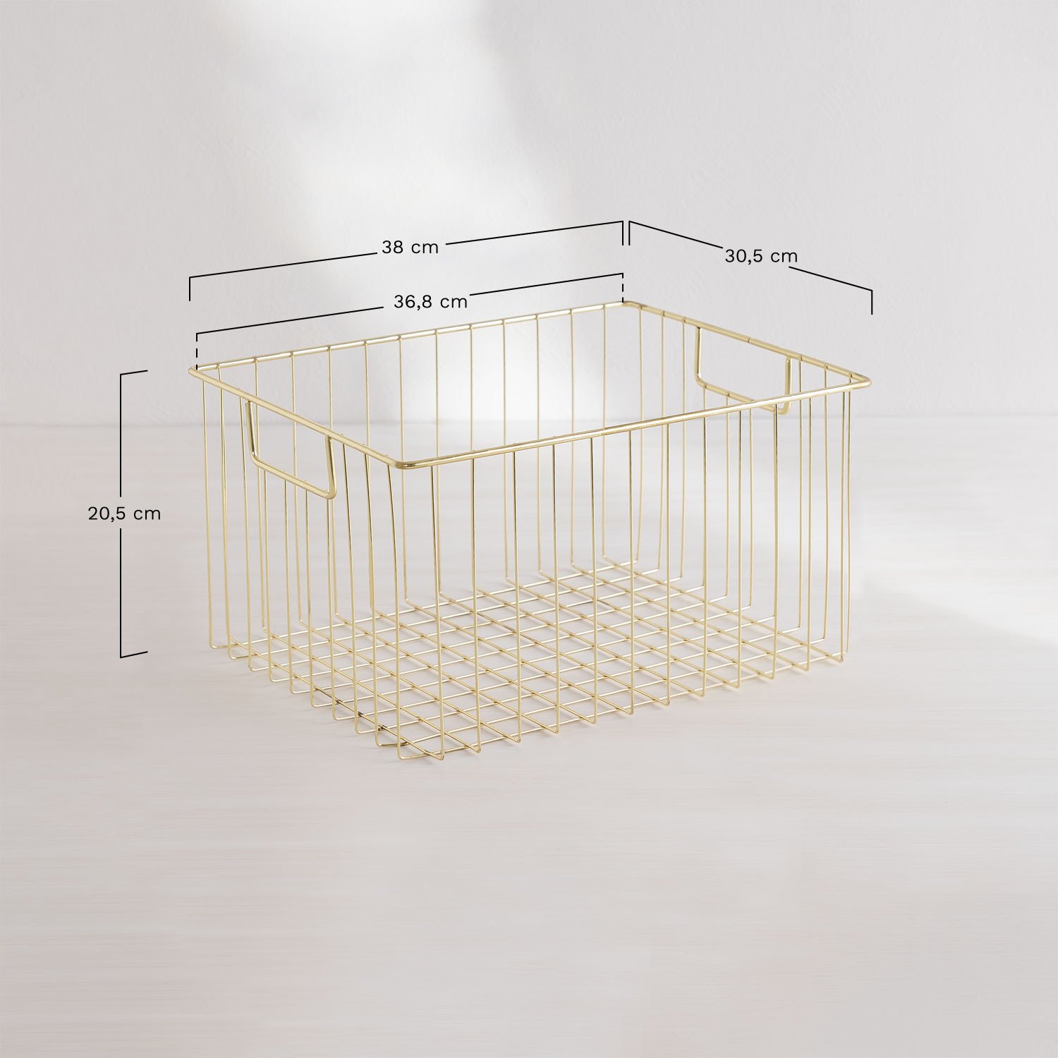 Set of 3 Storage Baskets Heynner , medidas