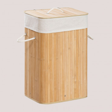 Bamboo Laundry Basket Laia ↔︎ 40 Cm - Sklum