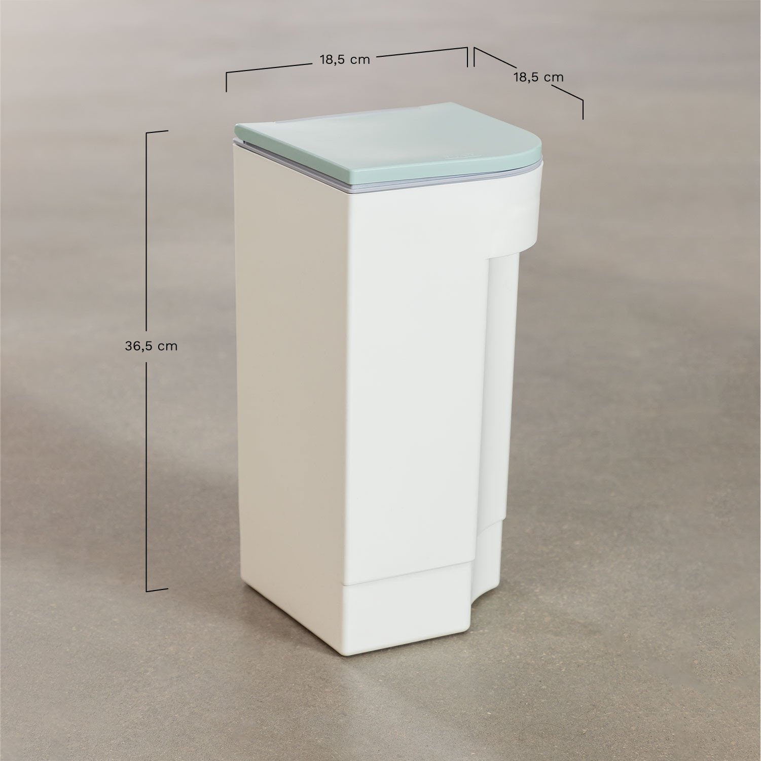 Deivin Recycling Bin, medidas