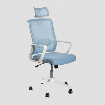 Teill Colors Office Chair With Wheels And Armrests Blue Niagara - Sklum