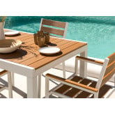 Extendable Table Set (150-197x90 cm) & 4 Garden Chairs Saura , thumbnail image 2