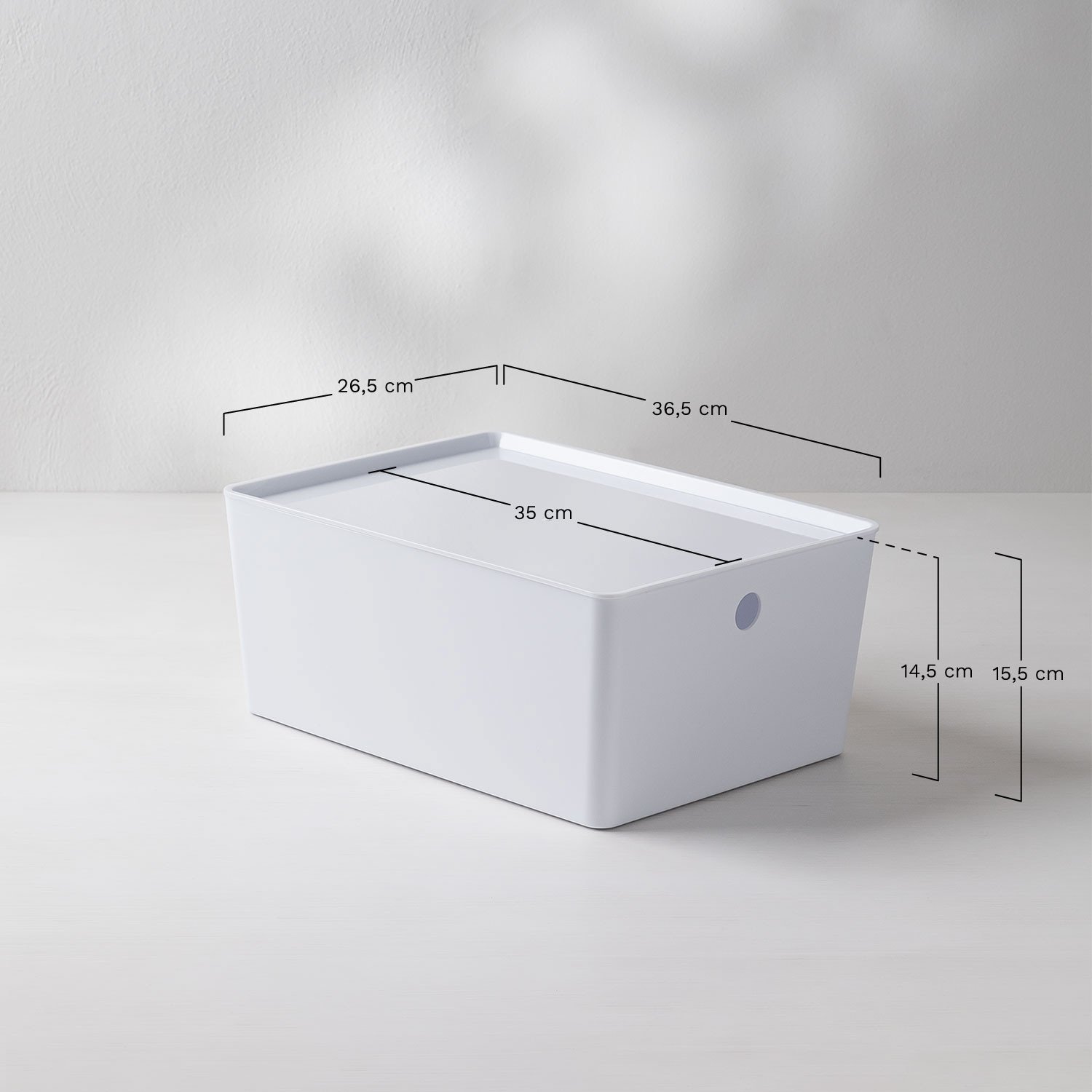 Meiyer polyethylene organizer box, medidas