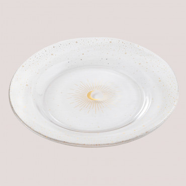 Byron Glass Dinner Plate Set Of 4 Clear - Sklum